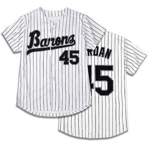 Birmingham Barons Michael Jordan 45 Baseball Jersey, White